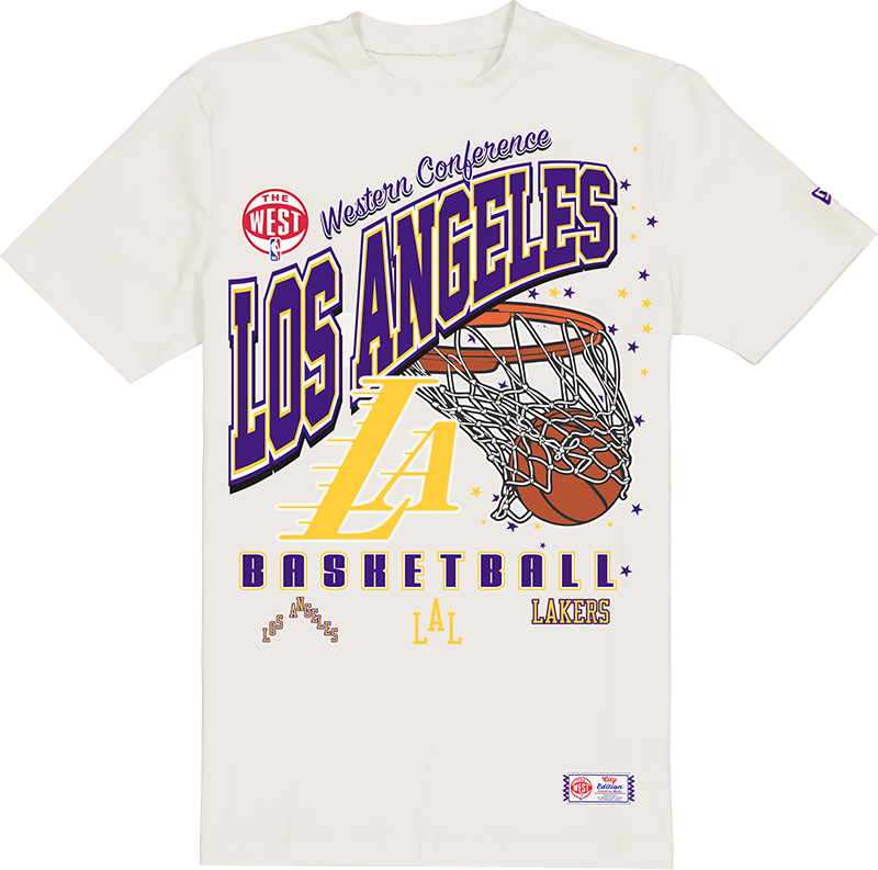 Los Angeles Lakers 2025 City Edition Stone T-Shirt