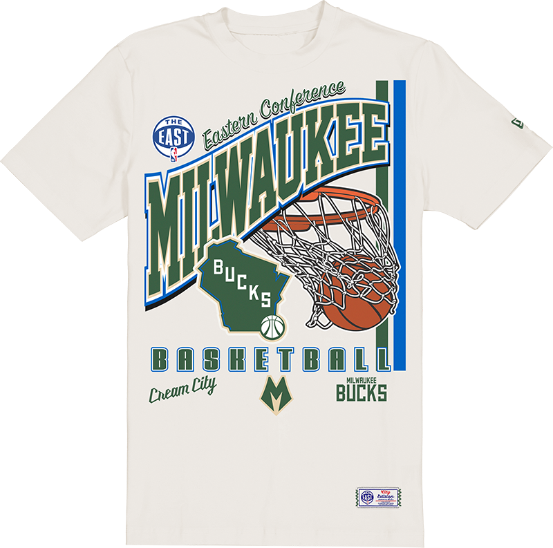 Milwaukee Bucks 2025 City Edition Stone T-Shirt