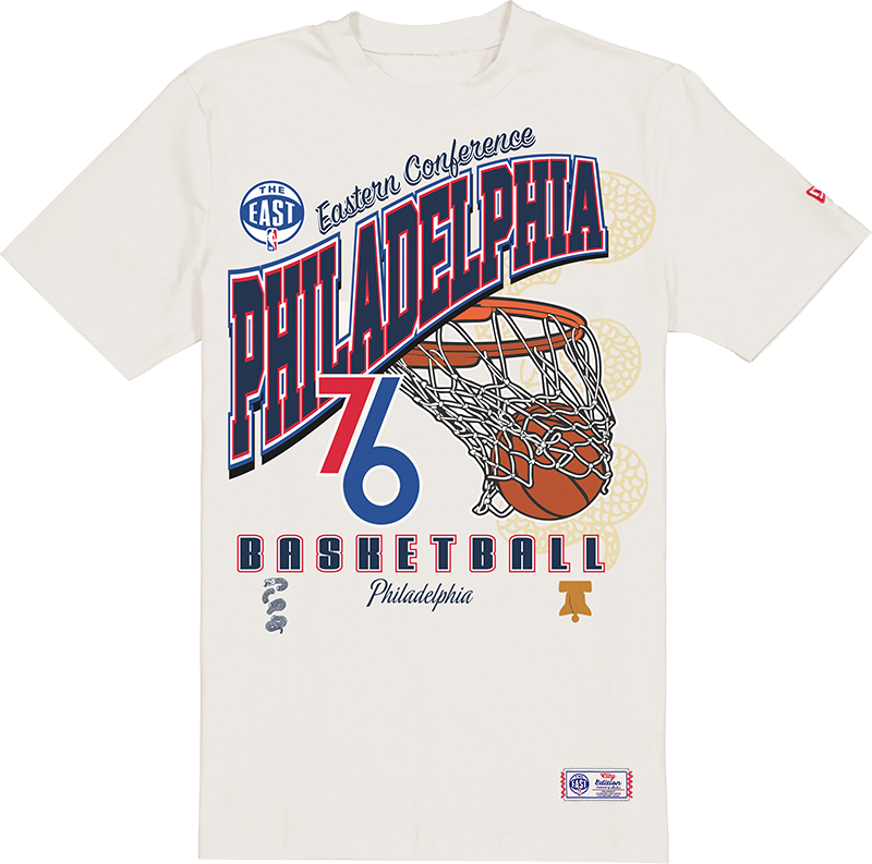 Philadelphia 76ers 2025 City Edition Stone T-Shirt