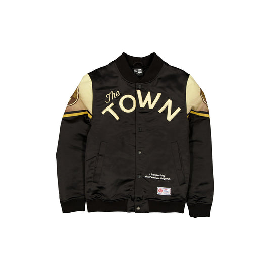 Golden State Warriors 2025 City Edition Black Jacket - New Era Cap