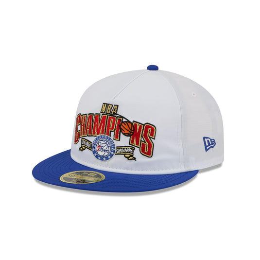 Philadelphia 76ers Champions White Retro Crown 59FIFTY Fitted Hat - New Era Cap