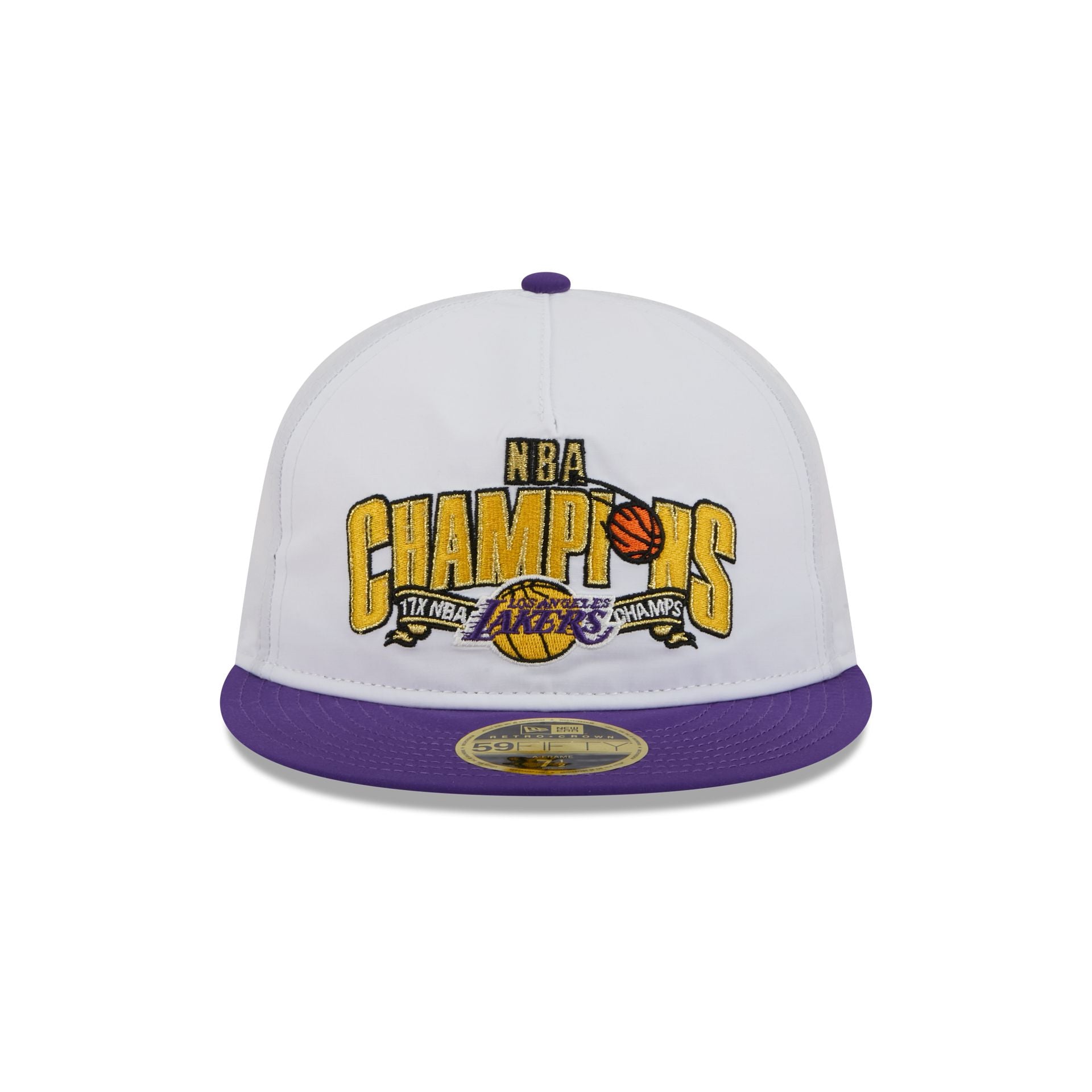 Los Angeles Lakers Champions White Retro Crown 59FIFTY Fitted Hat