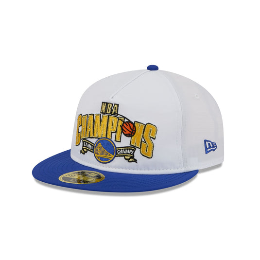 Golden State Warriors Champions White Retro Crown 59FIFTY Fitted Hat - New Era Cap