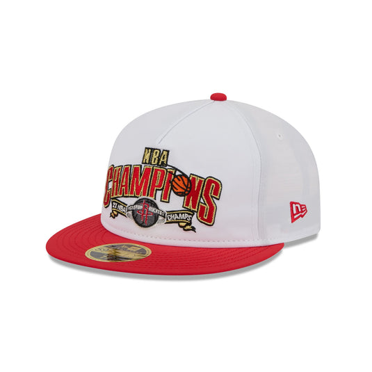 Houston Rockets Champions White Retro Crown 59FIFTY Fitted Hat - New Era Cap