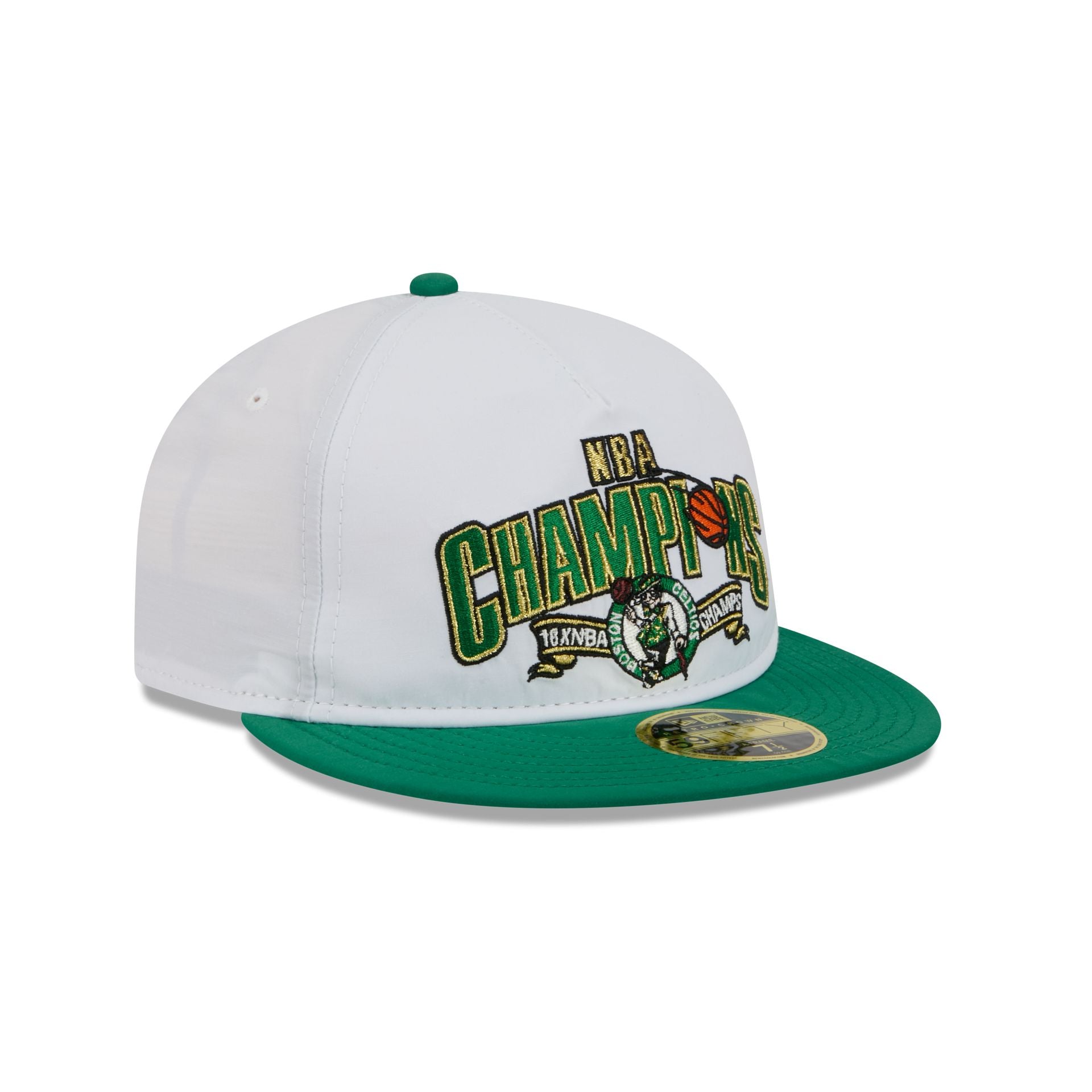 Boston Celtics Champions White Retro Crown 59FIFTY Fitted Hat