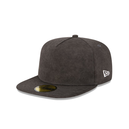 New Era Cap Washed Twill Black 59FIFTY A-Frame Fitted Hat - New Era Cap