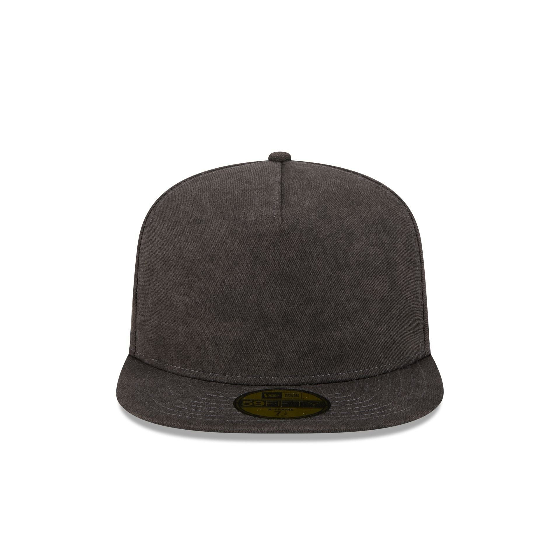 New Era Cap Washed Twill Black 59FIFTY A-Frame Fitted Hat