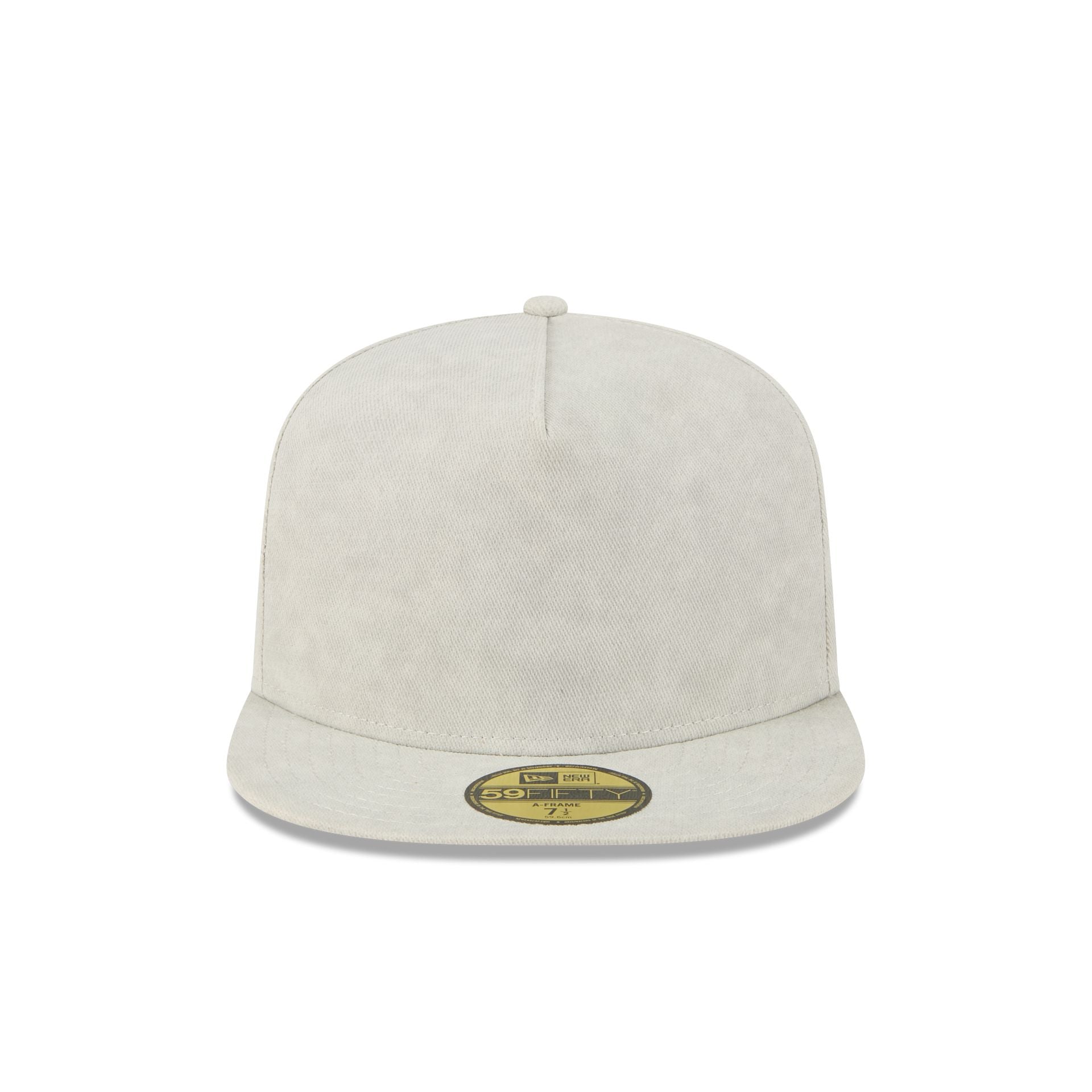 New Era Cap Washed Twill Light Biege 59FIFTY A-Frame Fitted Hat