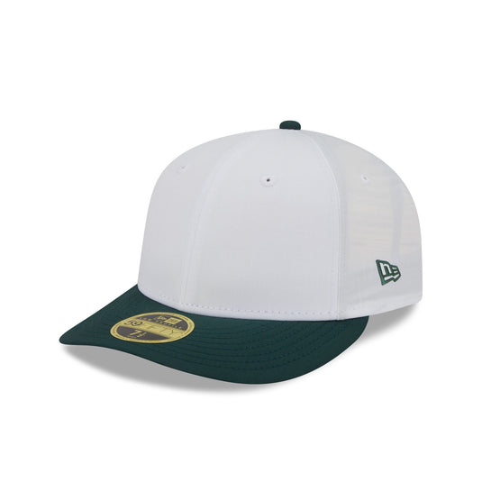 New Era Cap Cotton Nylon Dark Green Visor Low Profile 59FIFTY Fitted Hat - New Era Cap