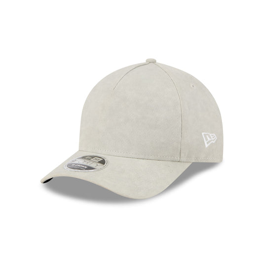 New Era Cap Washed Twill Light Biege 9FORTY M-Crown A-Frame Adjustable Hat - New Era Cap