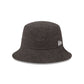 New Era Cap Washed Twill Black Bucket Hat