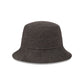 New Era Cap Washed Twill Black Bucket Hat