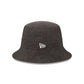 New Era Cap Washed Twill Black Bucket Hat