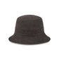 New Era Cap Washed Twill Black Bucket Hat