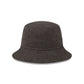 New Era Cap Washed Twill Black Bucket Hat
