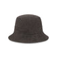 New Era Cap Washed Twill Black Bucket Hat