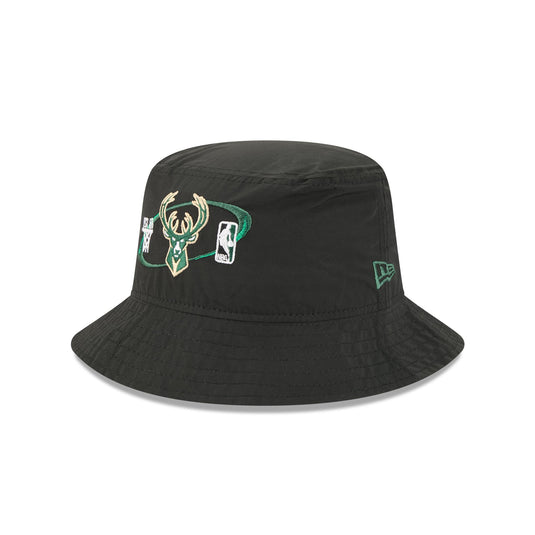 Milwaukee Bucks Nylon Logo Bucket Hat - New Era Cap