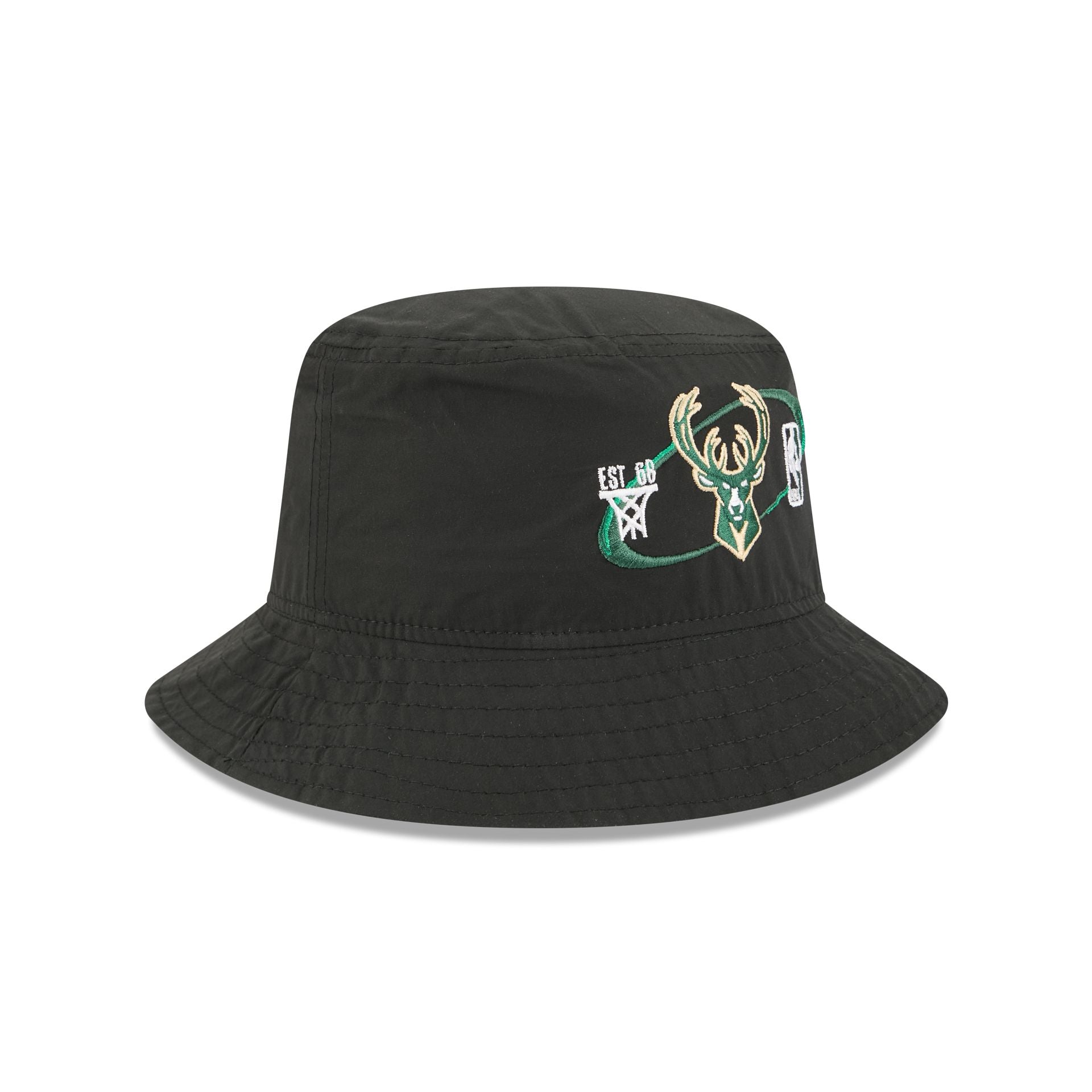 Milwaukee Bucks Nylon Logo Bucket Hat