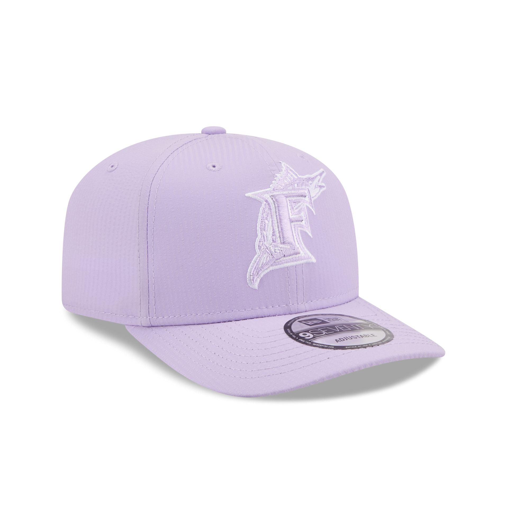 Miami Marlins Pastel Crepe 9SEVENTY Stretch-Snap Hat