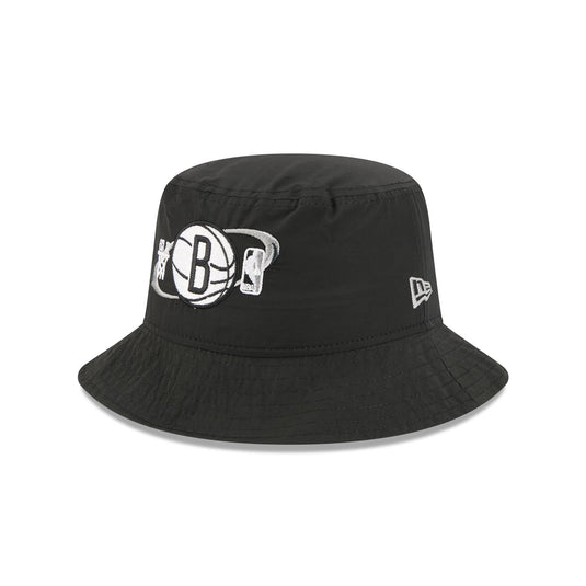 Brooklyn Nets Nylon Logo Bucket Hat - New Era Cap
