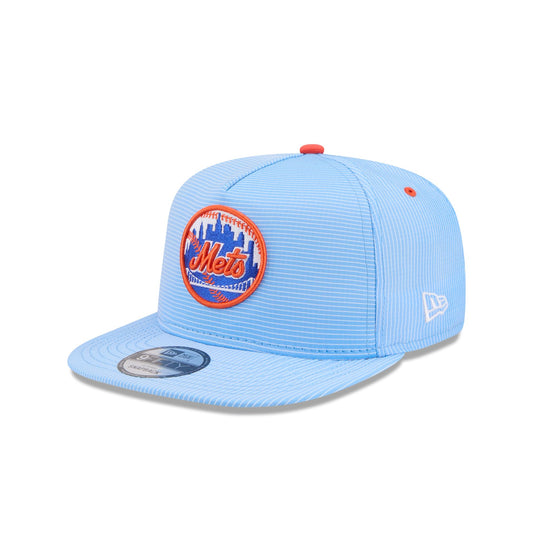 New York Mets Pinstripe Ripstop 9FIFTY A-Frame Snapback Hat - New Era Cap