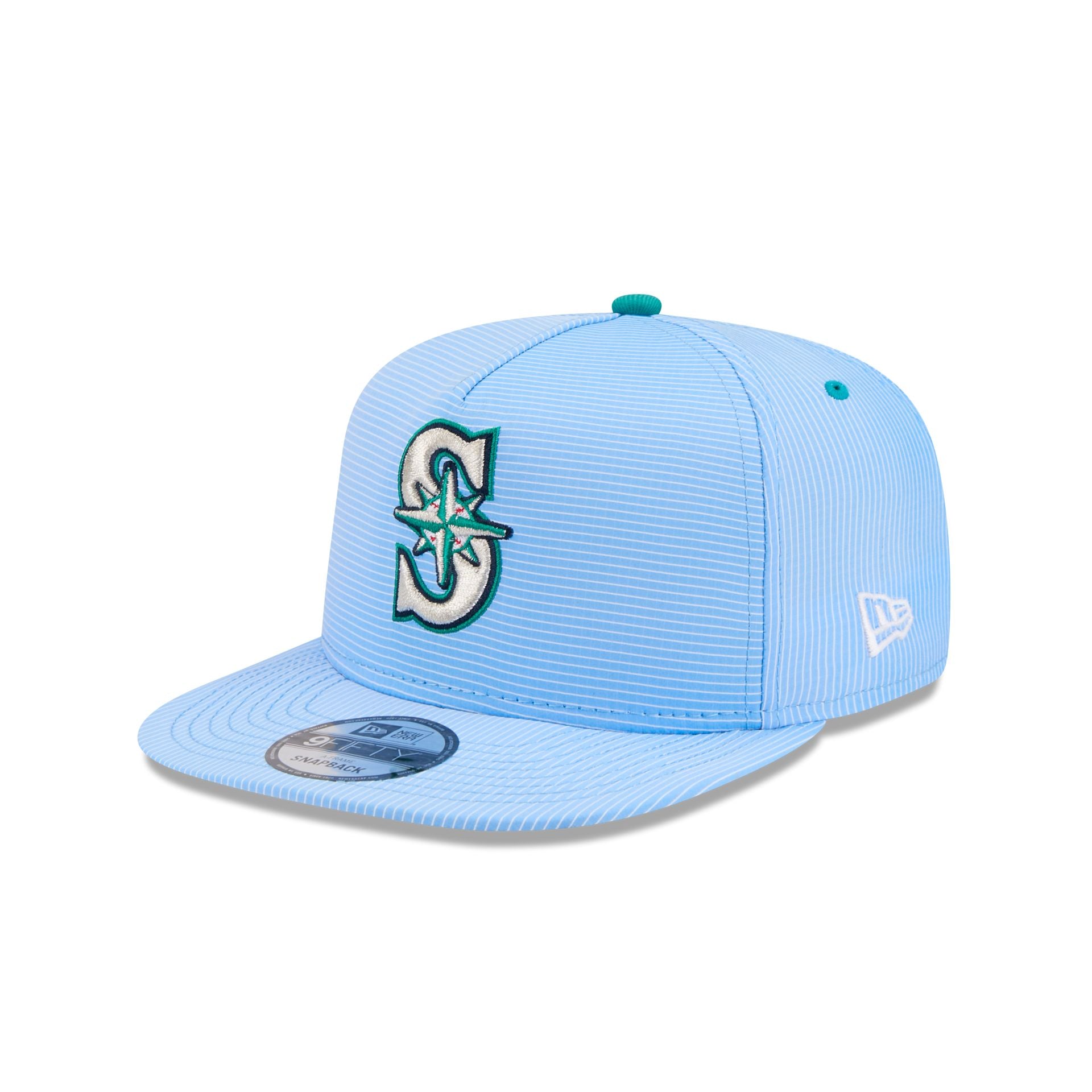 Seattle Mariners Pinstripe Ripstop 9FIFTY A-Frame Snapback Hat