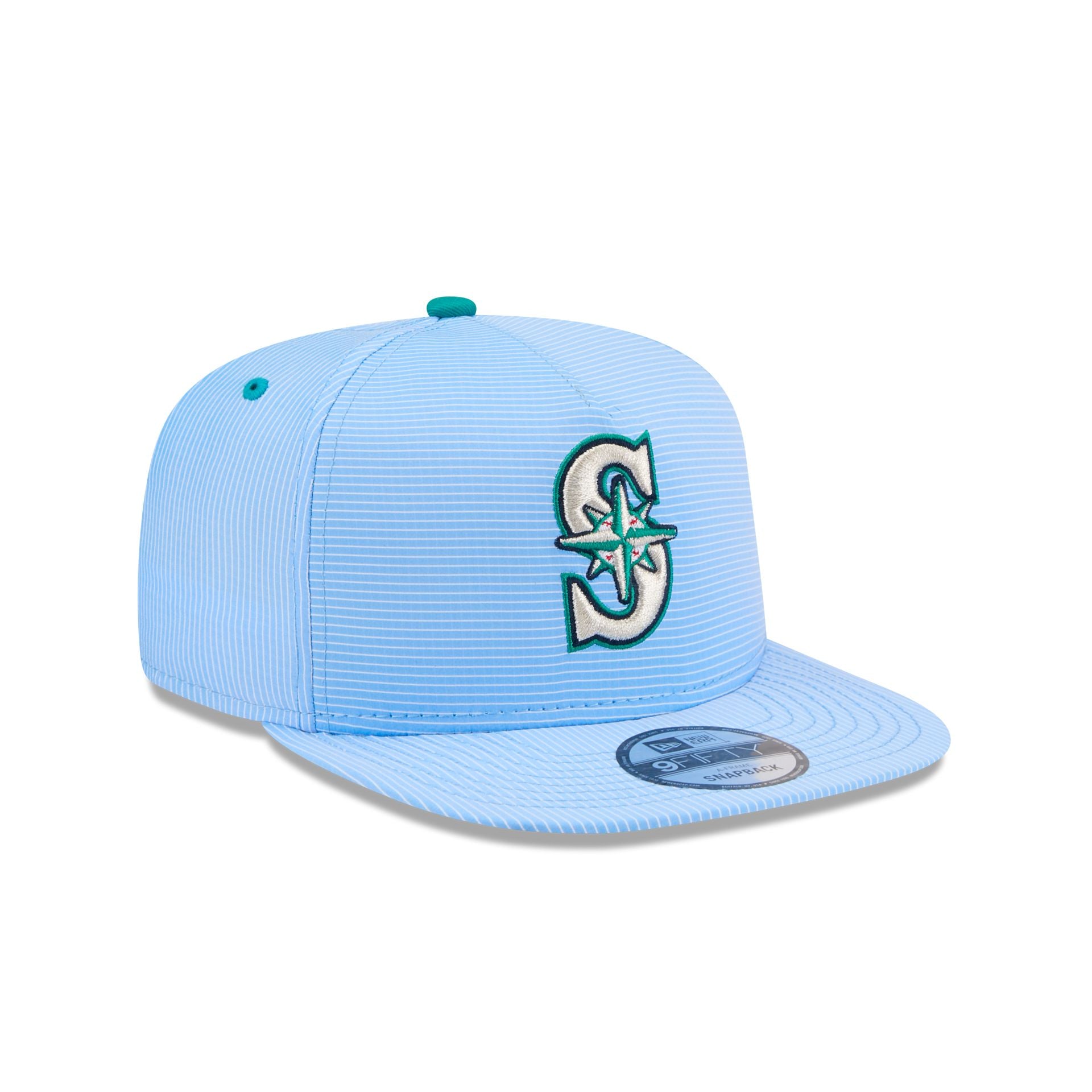 Seattle Mariners Pinstripe Ripstop 9FIFTY A-Frame Snapback Hat