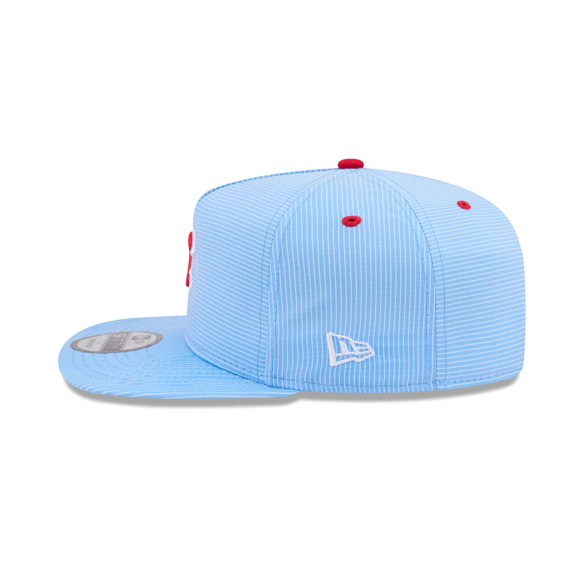 Chicago Cubs Pinstripe Ripstop 9FIFTY A-Frame Snapback Hat