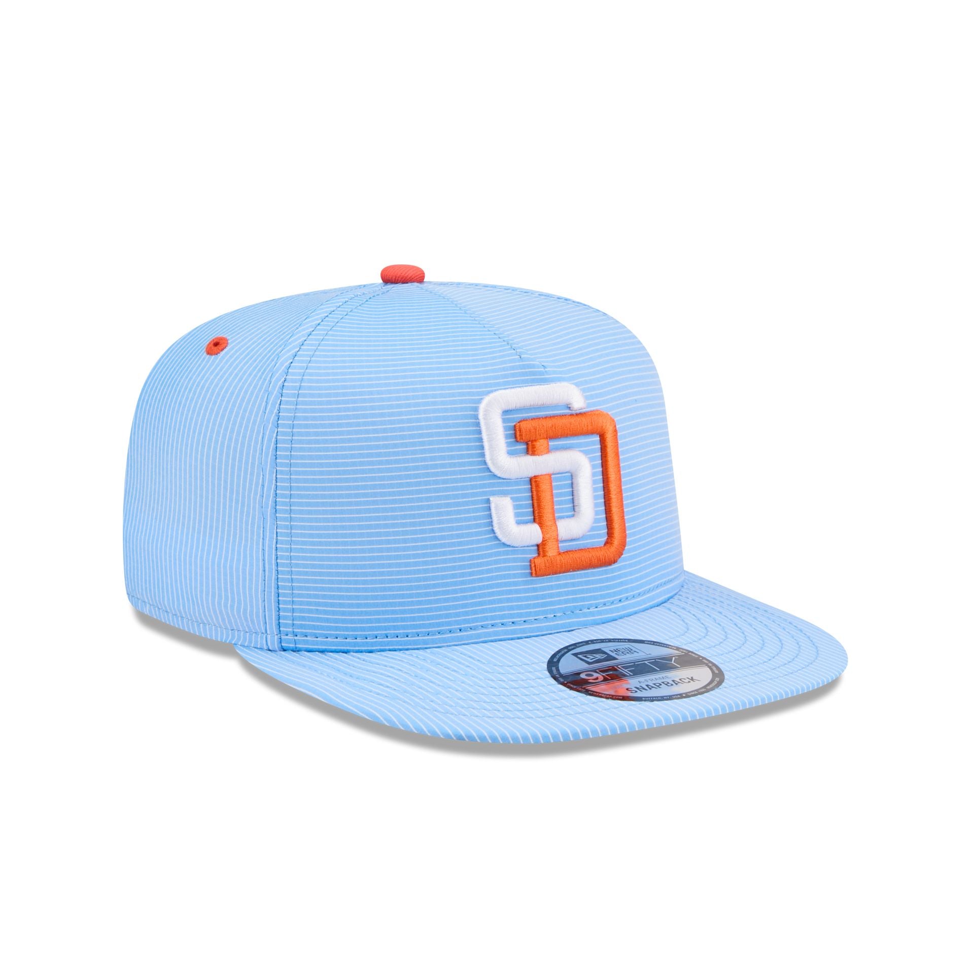 San Diego Padres Pinstripe Ripstop 9FIFTY A-Frame Snapback Hat
