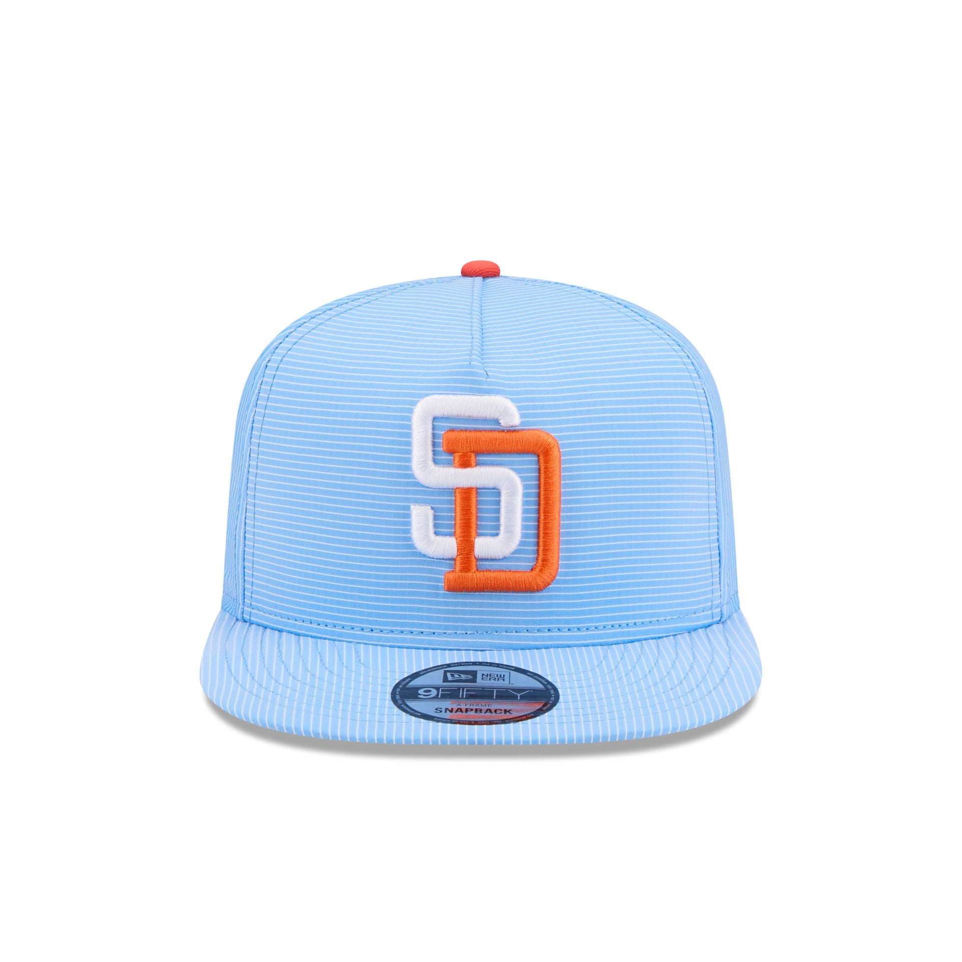 San Diego Padres Pinstripe Ripstop 9FIFTY A-Frame Snapback Hat