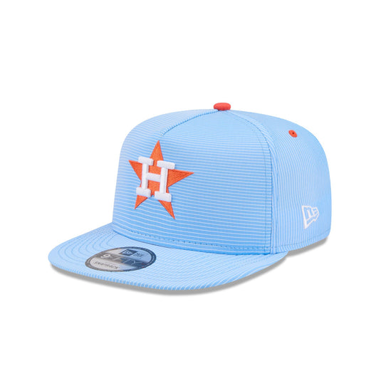 Houston Astros Pinstripe Ripstop 9FIFTY A-Frame Snapback Hat - New Era Cap