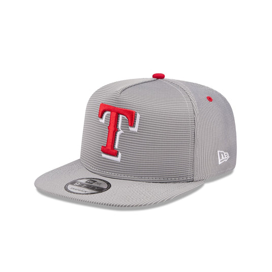 Texas Rangers Pinstripe Ripstop 9FIFTY A-Frame Snapback Hat - New Era Cap