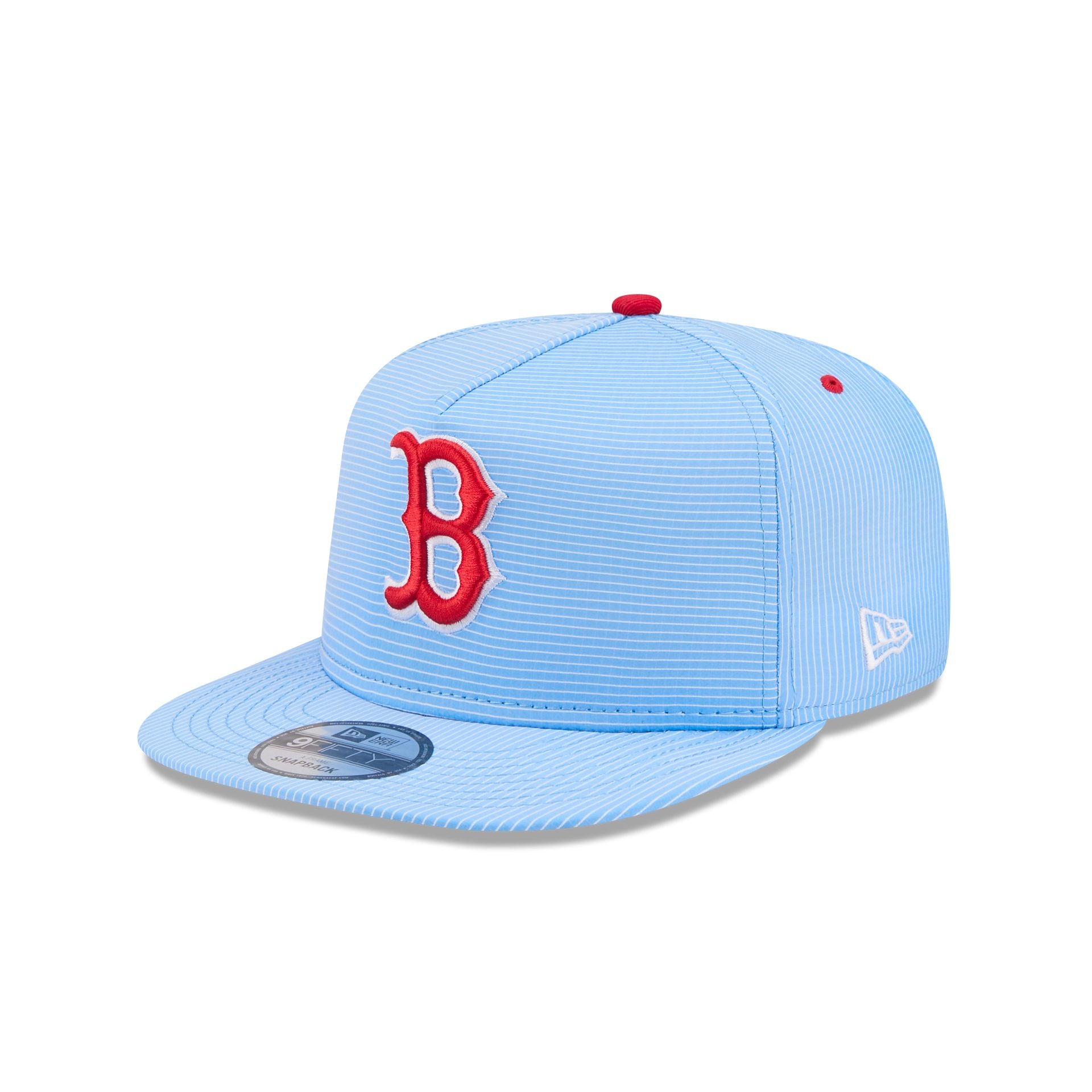 Boston Red Sox Pinstripe Ripstop 9FIFTY A-Frame Snapback Hat – New