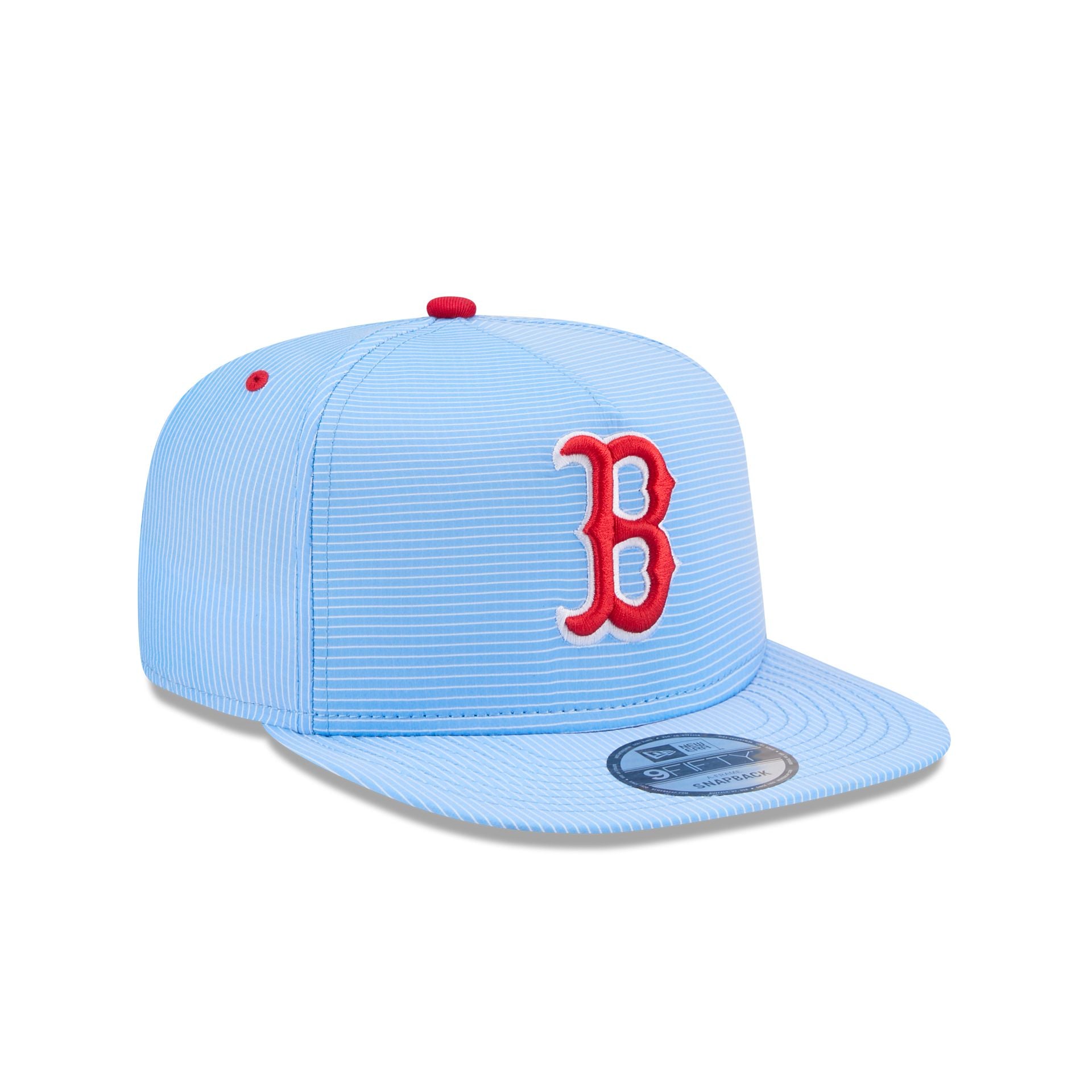 Boston Red Sox Pinstripe Ripstop 9FIFTY A-Frame Snapback Hat – New