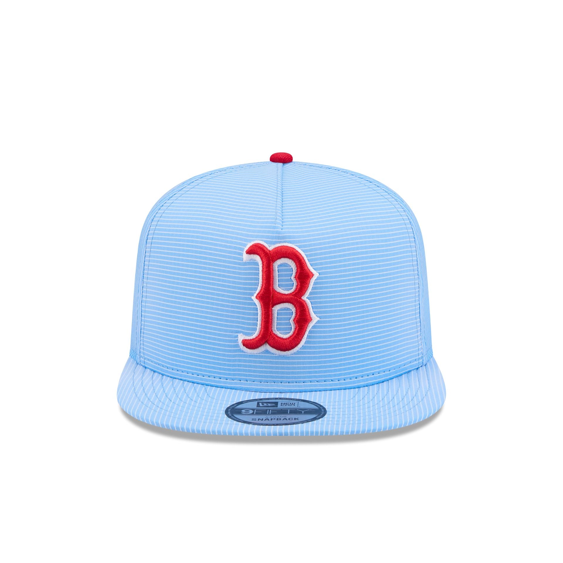 Boston Red Sox Pinstripe Ripstop 9FIFTY A-Frame Snapback Hat