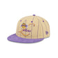 Los Angeles Lakers Pinstripe Script Retro Crown 9FIFTY Adjustable Hat