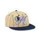 Dallas Mavericks Pinstripe Script Retro Crown 9FIFTY Adjustable Hat