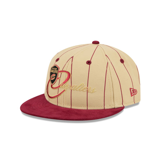 Cleveland Cavaliers Pinstripe Script Retro Crown 9FIFTY Adjustable Hat - New Era Cap