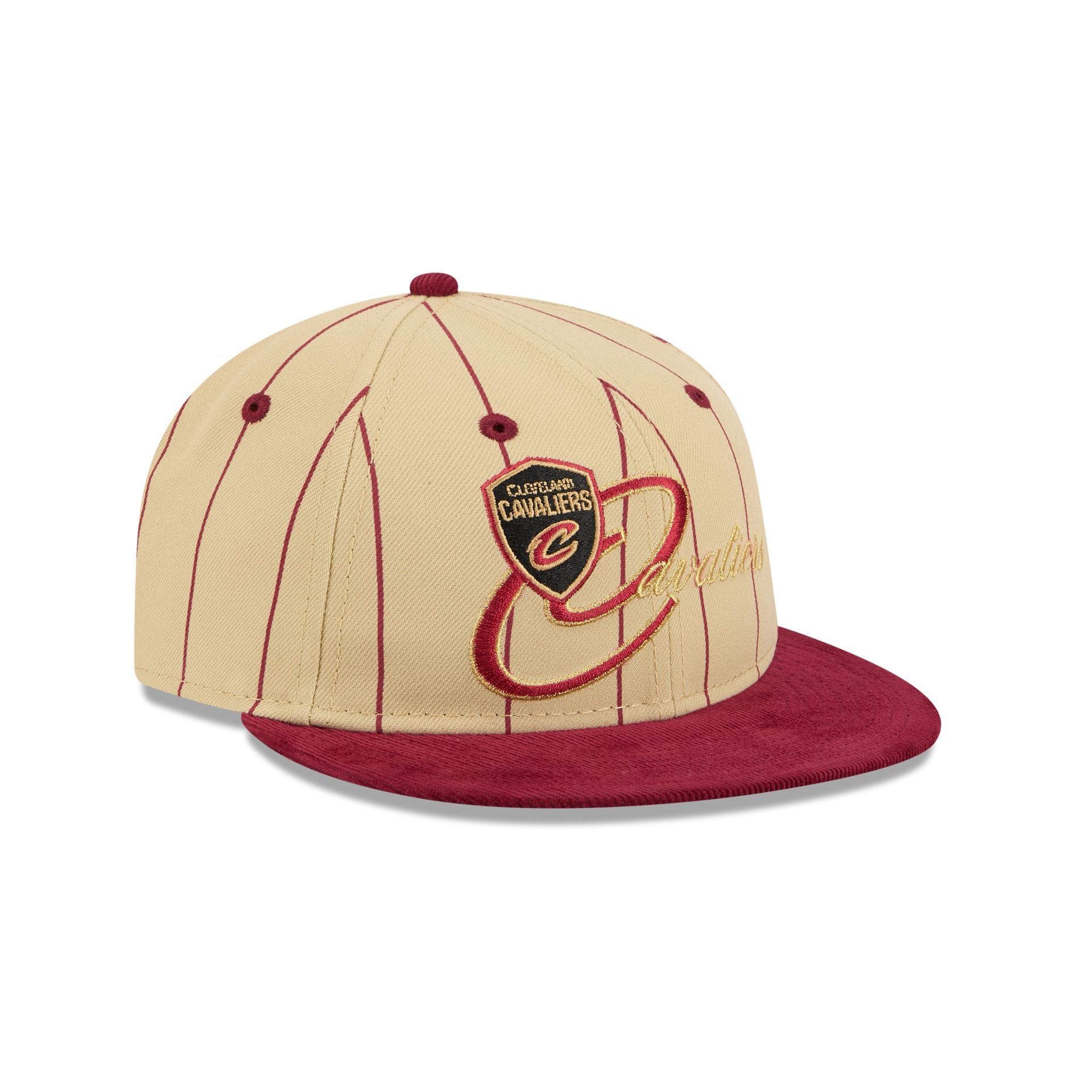 Cleveland Cavaliers Pinstripe Script Retro Crown 9FIFTY Adjustable Hat