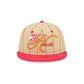 Atlanta Hawks Pinstripe Script Retro Crown 9FIFTY Adjustable Hat