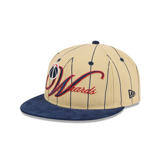 Washington Wizards Pinstripe Script Retro Crown 9FIFTY Adjustable Hat - New Era Cap