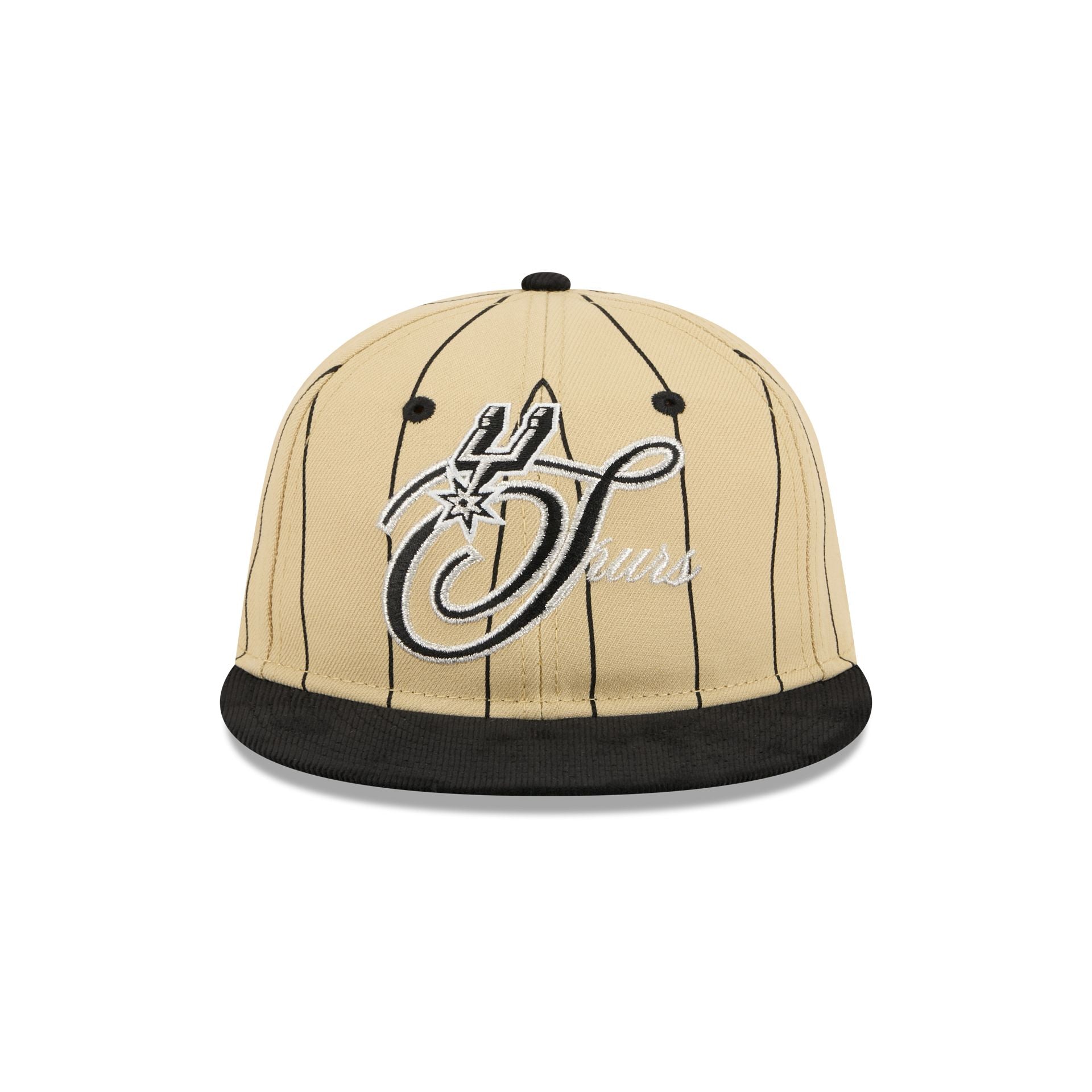 San Antonio Spurs Pinstripe Script Retro Crown 9FIFTY Adjustable Hat