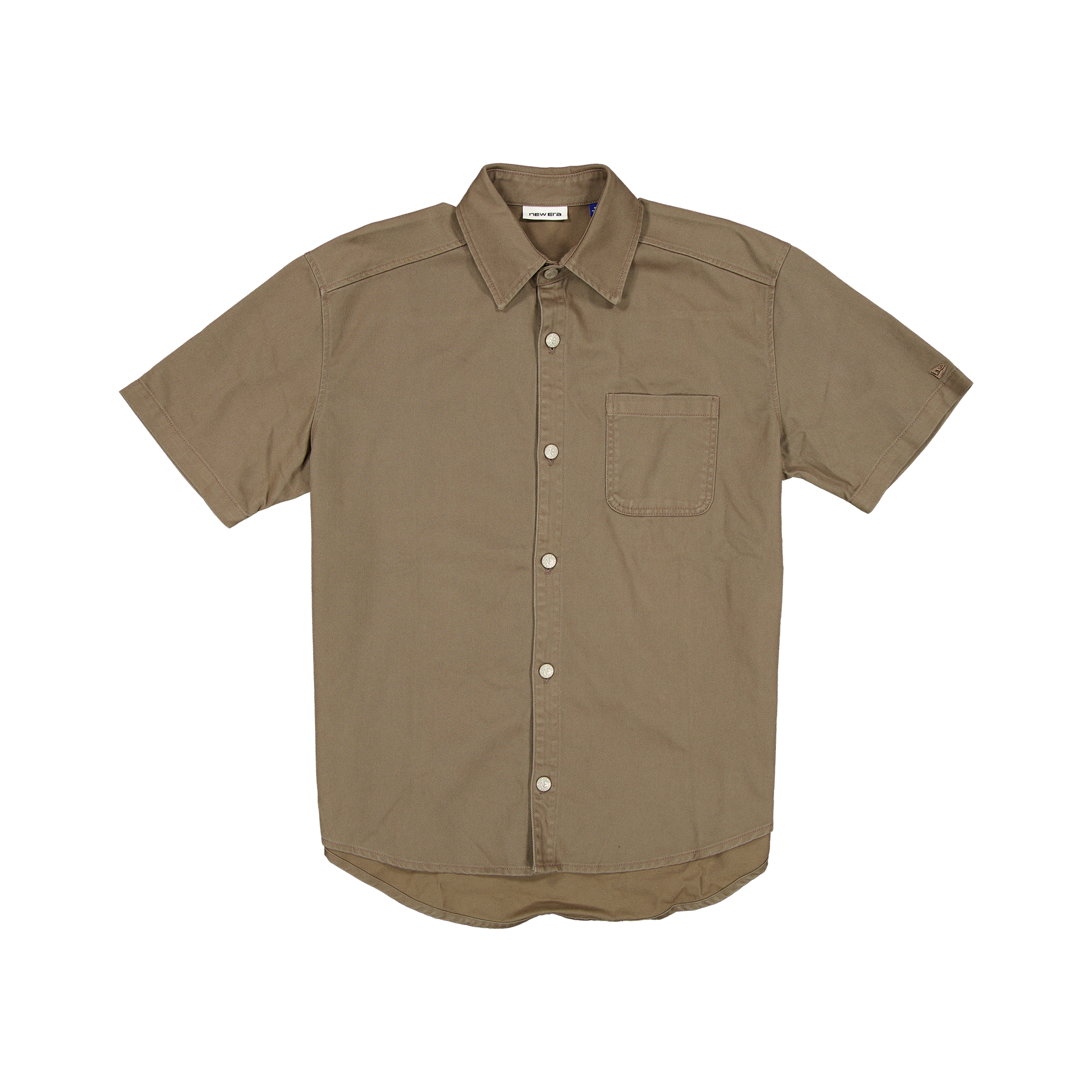 New Era Branded Brushed Cotton Falcon Button Up Shirt