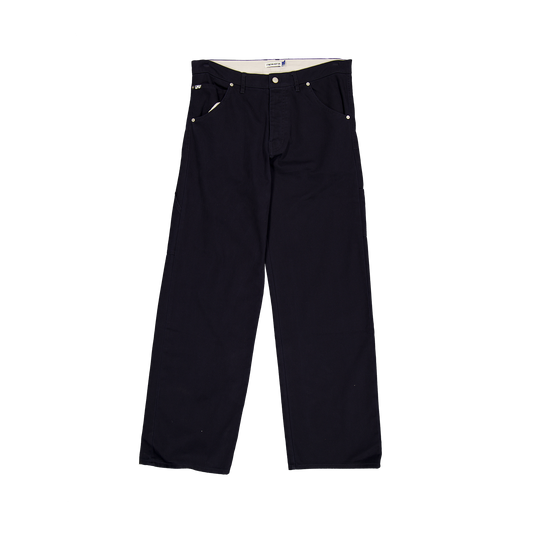 New Era Branded Brushed Cotton Navy Carpenter Pants - New Era Cap
