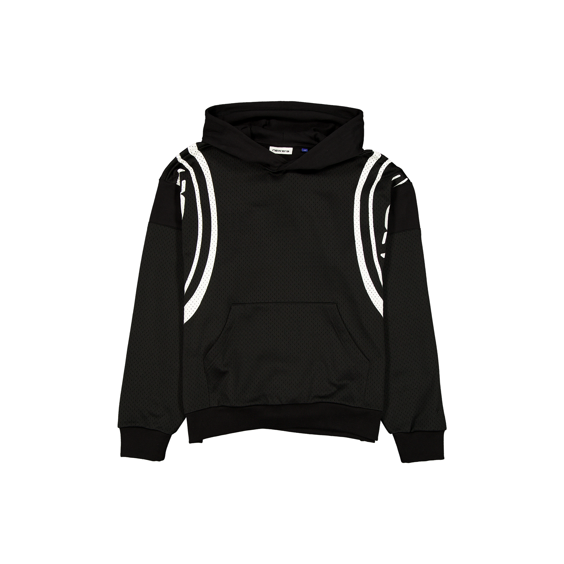 New Era Branded Mesh Combo Black Hoodie