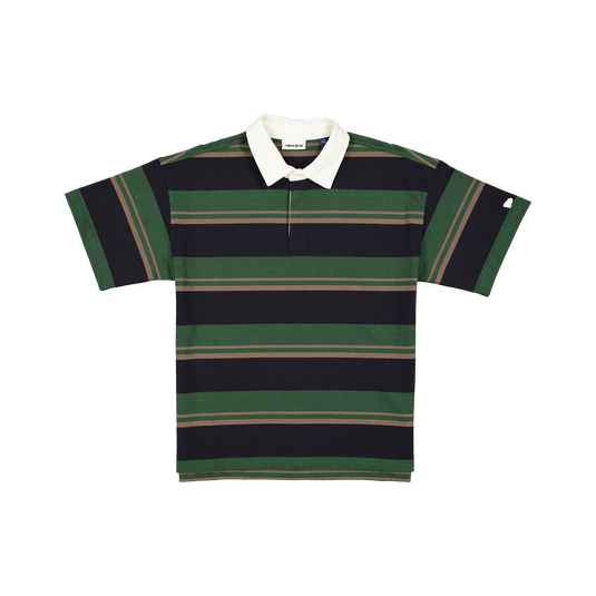 New Era Branded Yarn Dyed Cilantro Green Rugby Shirt - New Era Cap