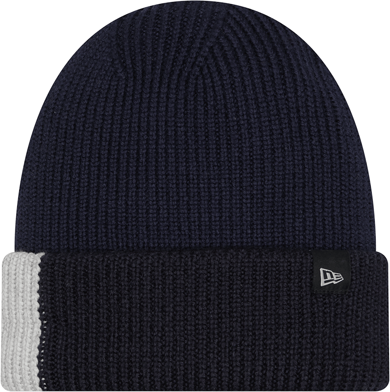 New Era Cap Merino Wool Color Block Navy Cuff Knit Hat