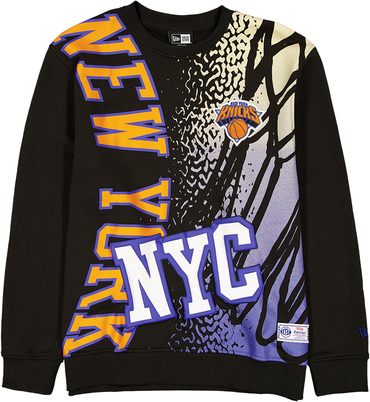 New York Knicks 2025 City Edition Black Crewneck