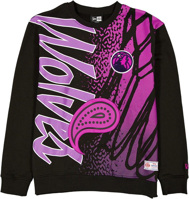 Minnesota Timberwolves 2025 City Edition Black Crewneck