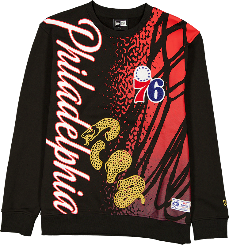 Philadelphia 76ers 2025 City Edition Black Crewneck
